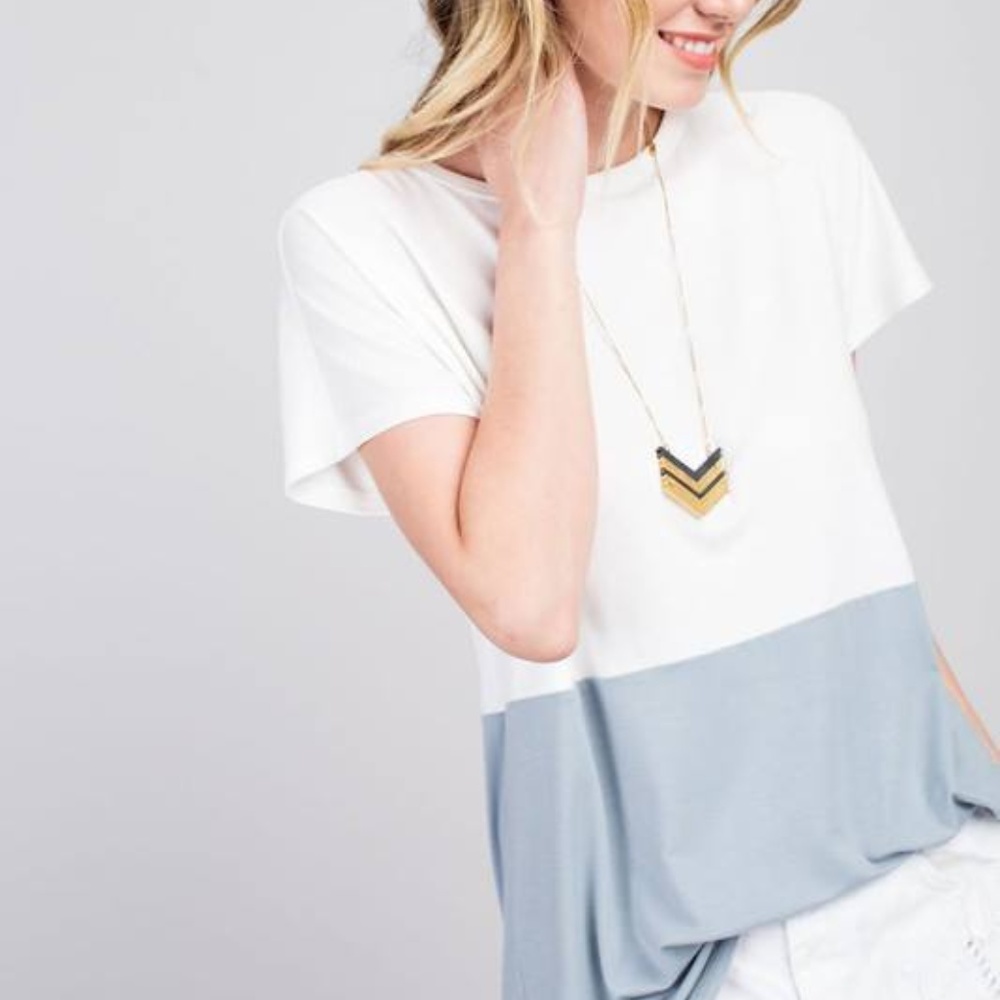 COLORBLOCK CHAMBRAY